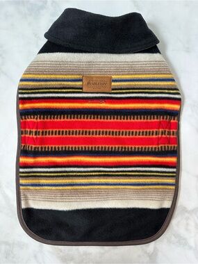 Pendleton Acadia Striped Wool Blend Blanket Dog Coat Yellowstone Dog Fashion